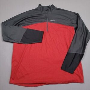 Simms Rivertek‎ Two-Tone Red and Dark Gray Pullover